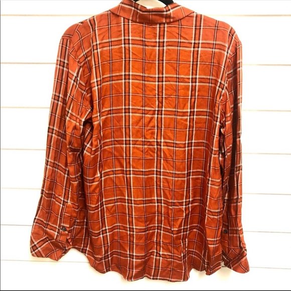 Sanctuary Element Plaid Boyfriend Button Up Top Size Medium NWOT - Picture 6 of 7